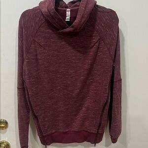 Burgundy Hooded Sweatshirt